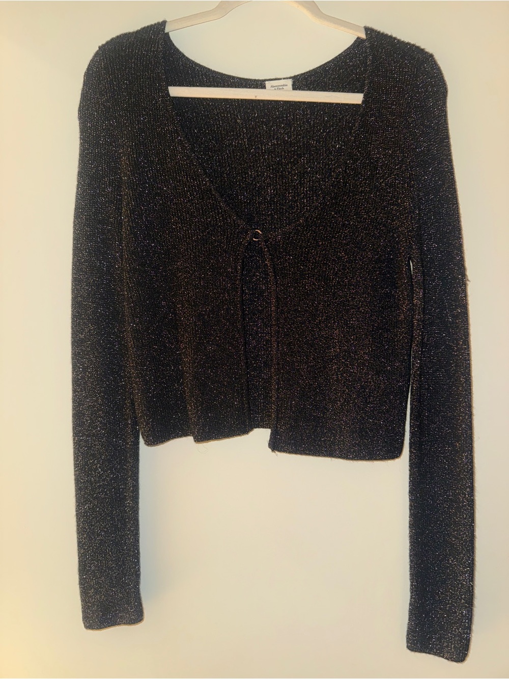 Abercrombie Sparkle Knit Cardigan - Black